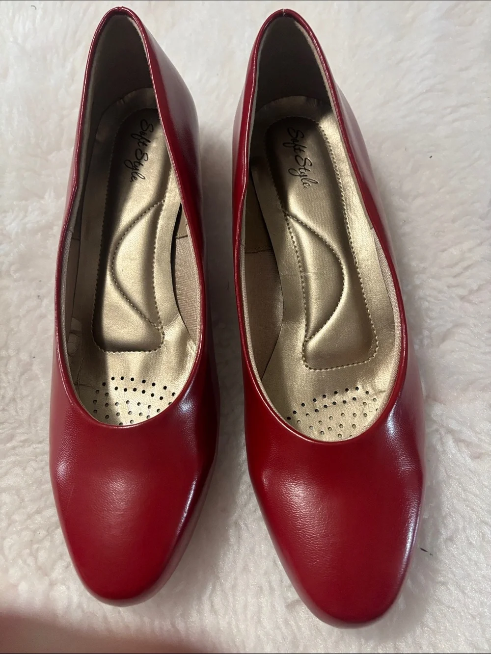 Soft Style Red Women's Classic Pump Heels
